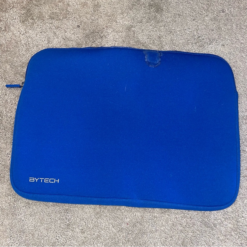 Blue laptop case